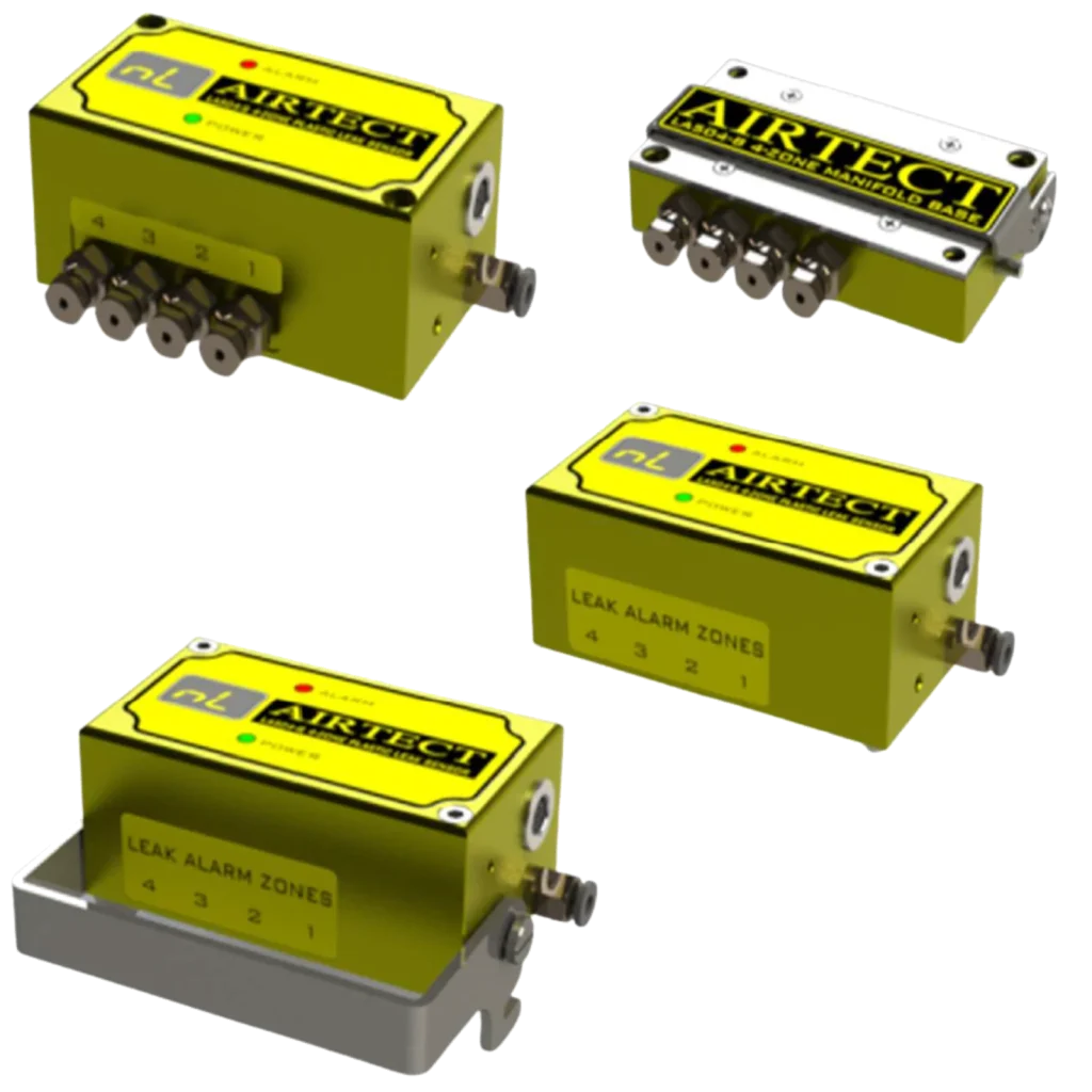 4-ZONE ‘STAND-ALONE’ HOT-RUNNER LEAK DETECTION MANIFOLDS