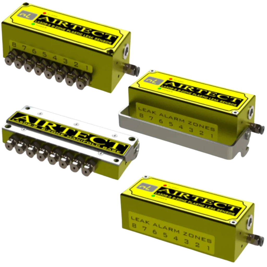 8-ZONE ‘STAND-ALONE’ HOT-RUNNER LEAK DETECTION MANIFOLDS
